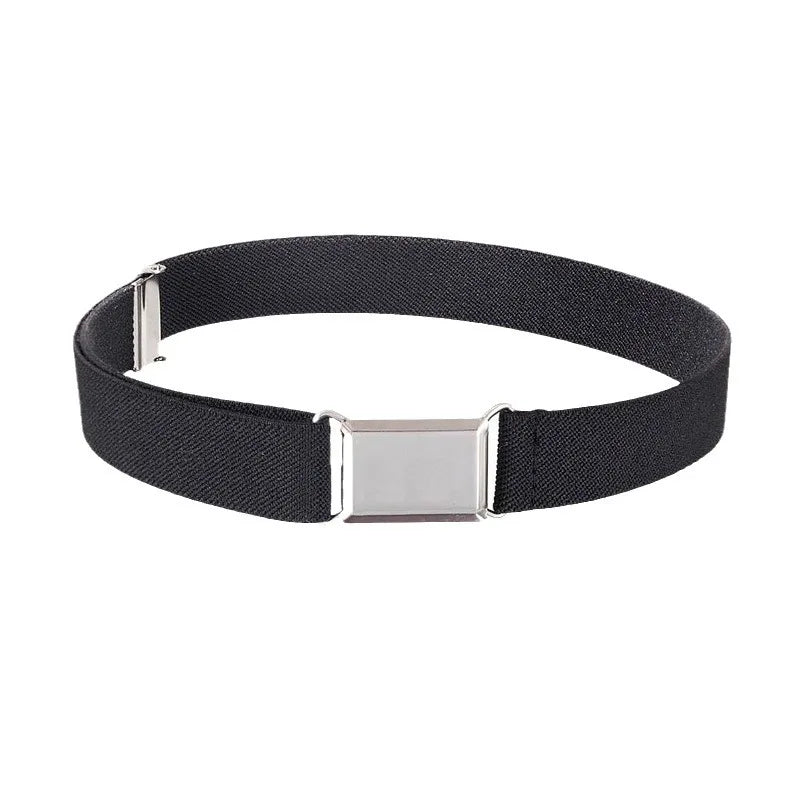1pcs Kids Elastic Belts Boy Girl Adjustable Elastic Canvas Waistband Stretch Waist Belt With Buckle Student Belt Neutral Belts