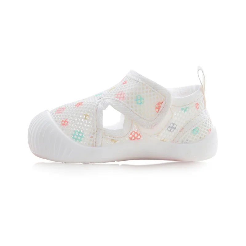 Baby Shoes Anti-slip Breathable Infant Crib Floor Socks with Rubber Sole for Children Girls Boys Mesh Shoes Soft Bottom Slippers