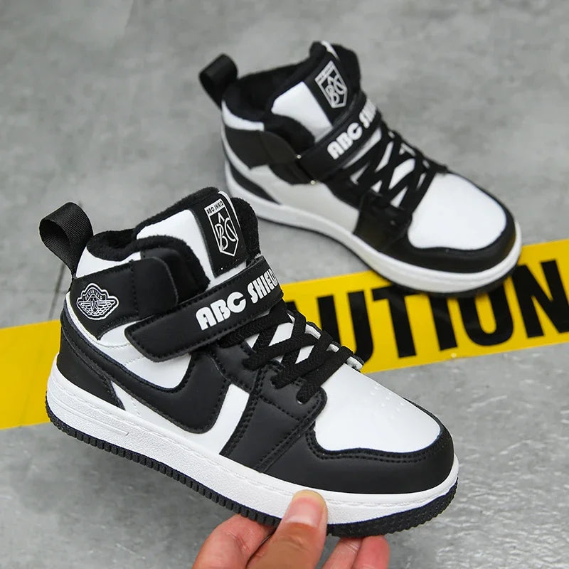 Boys' Sports Shoes 2024 Fall New Children's Shoes Basketball Shoes Net Top Student Non-slip Running Shoes Chaussure De Sport