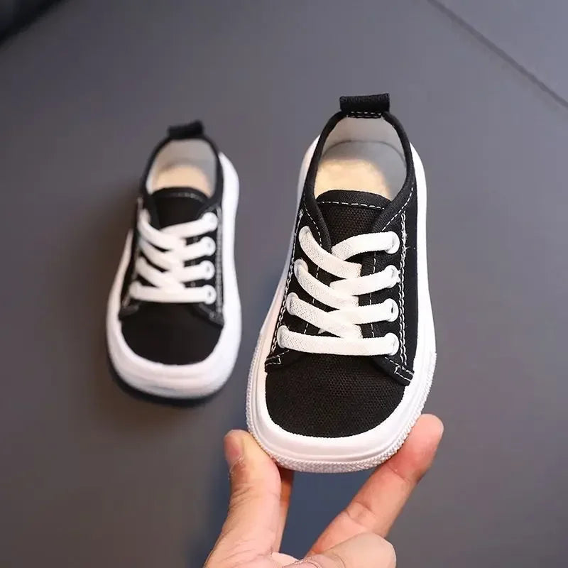 Fashion Trendy Sneaker Girl Mango Toe Versatile Classic Child Sneakers Simple Comfort Kid Canvas Shoe Leopard Print Casual Shoes