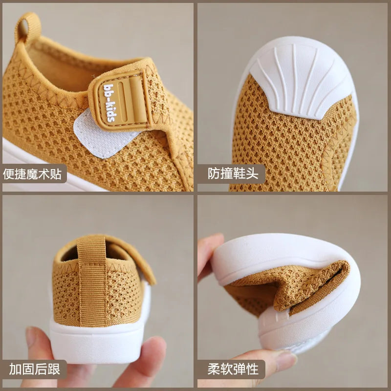 Boy Sport Shoe Spring Autumn Allmatch Tennis Shoe Casual Shoe Comfortable Girl Shoe Soft Soled Skate Shoe Shell Head Kid Shoe운동화