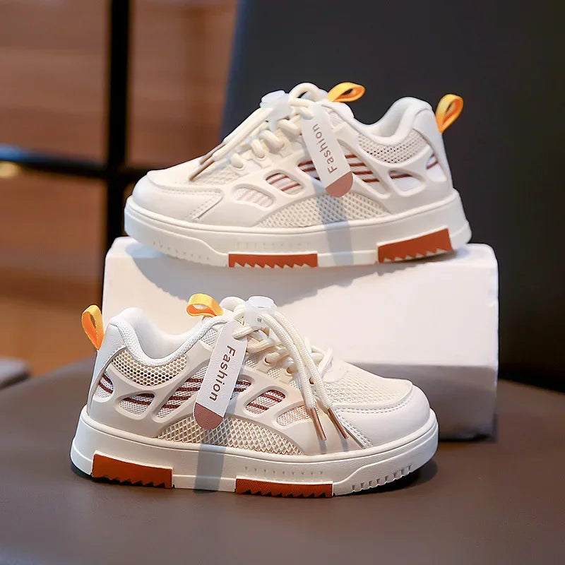 Kids' Breathable Sport Sneakers – Non-Slip Casual Outdoor Shoes for Boys and Girls, Ideal for Autumn and School Wear