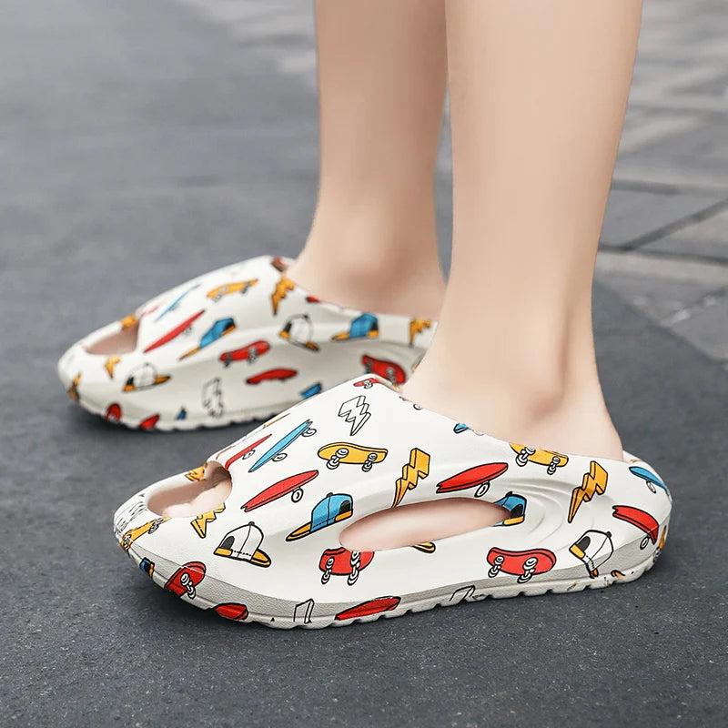 New shoes shoes children wear outside the summer indoor non-slip and deodorant eva bathroom home slippers large children