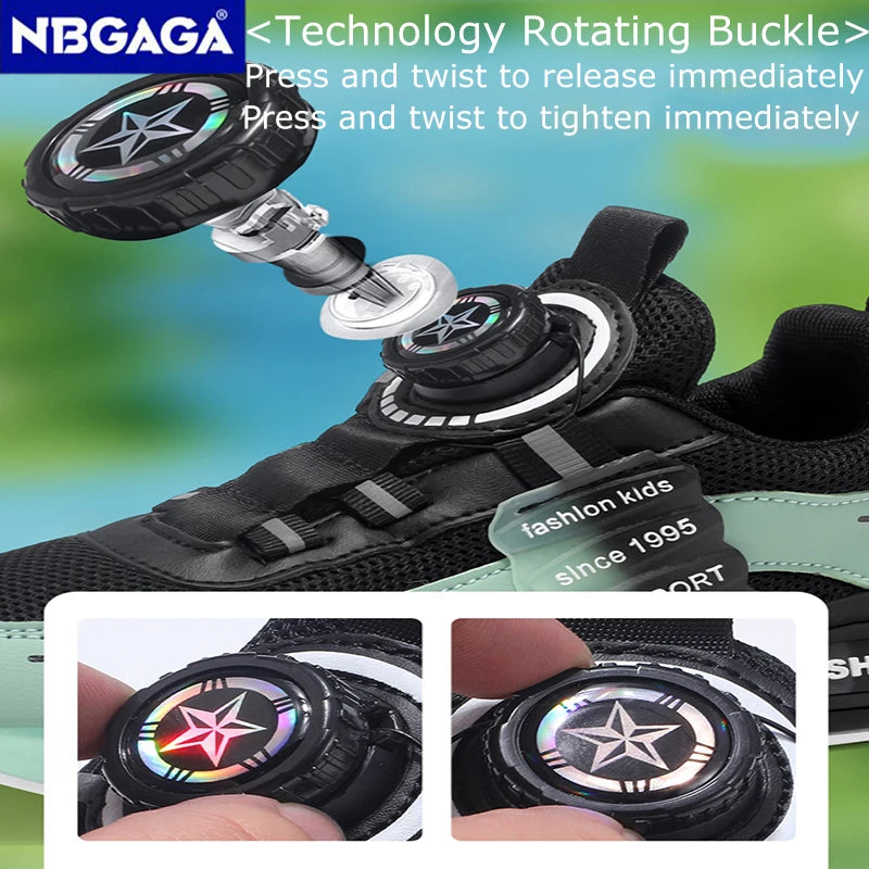 Trendy Kids Basketball Shoes Breathable Lightweight Children Boys' Running Leisure Sneaker Non-slip Outdoor Tennis