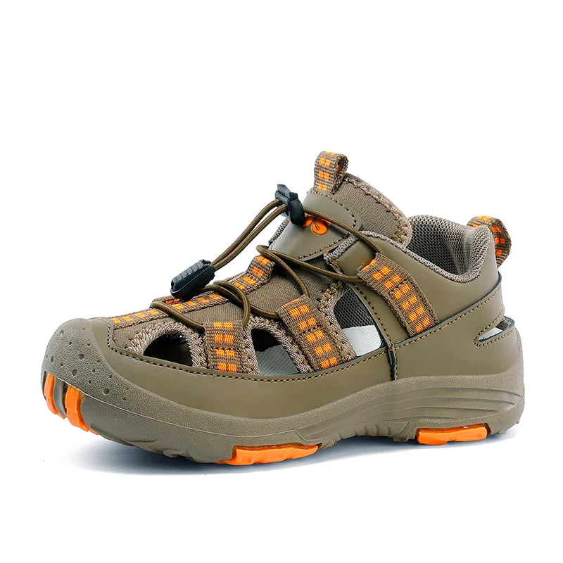 Boys Outdoor Sandals Brand Children Breathable Summer School Sports Shoes New Children's Soft Non-slip Beach Sandals Size 30-39
