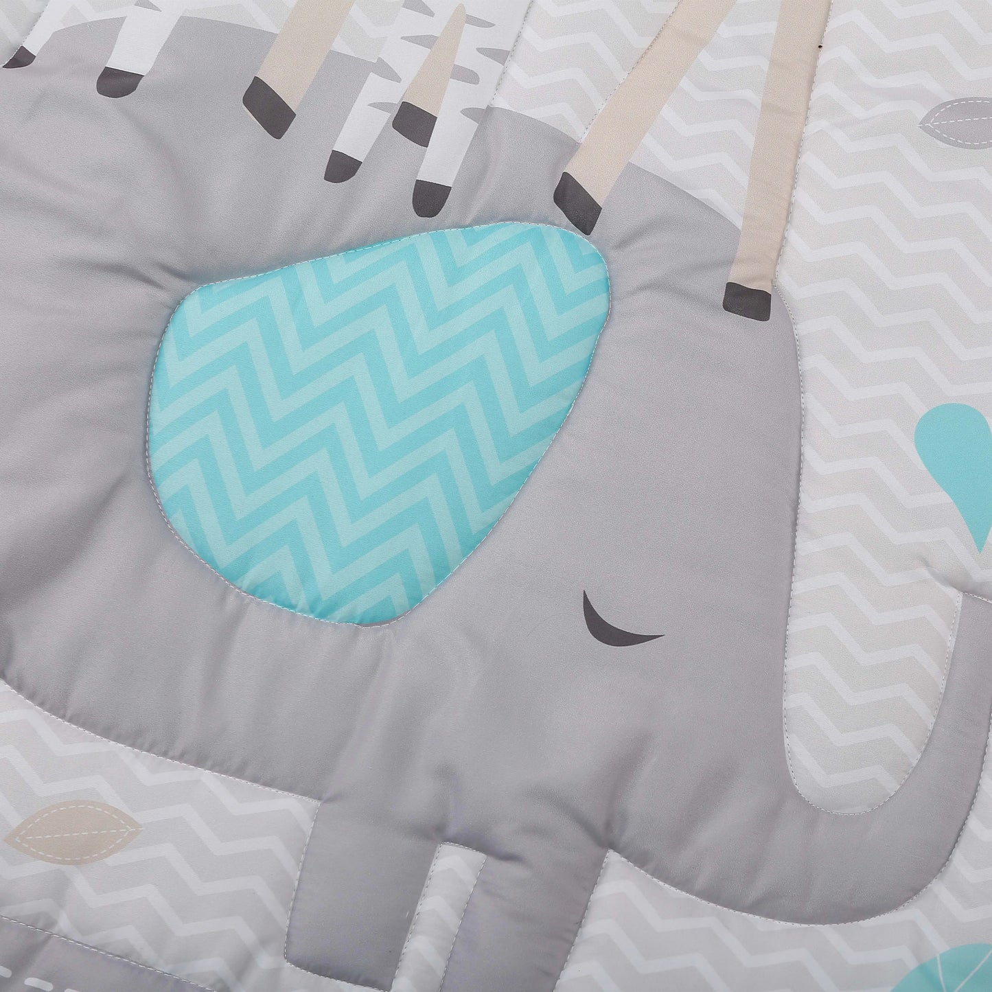 3Pcs Luxury Super Soft Breathable Cot Bedsheets Crib Bedding Set for Kids Baby Boys (Baby Comforter Fitted Sheet Crib Skirt)
