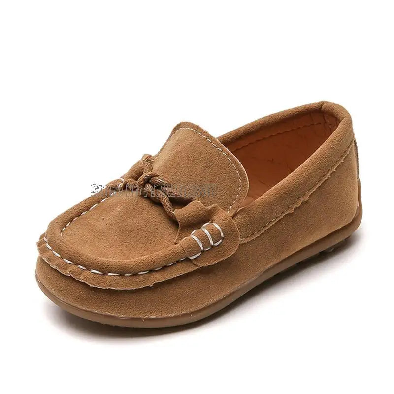 Children Colors Boys Casual Leather Kids Hollowed Out Loafers Toddler Slip-on Soft Boat Moccasin Shoes