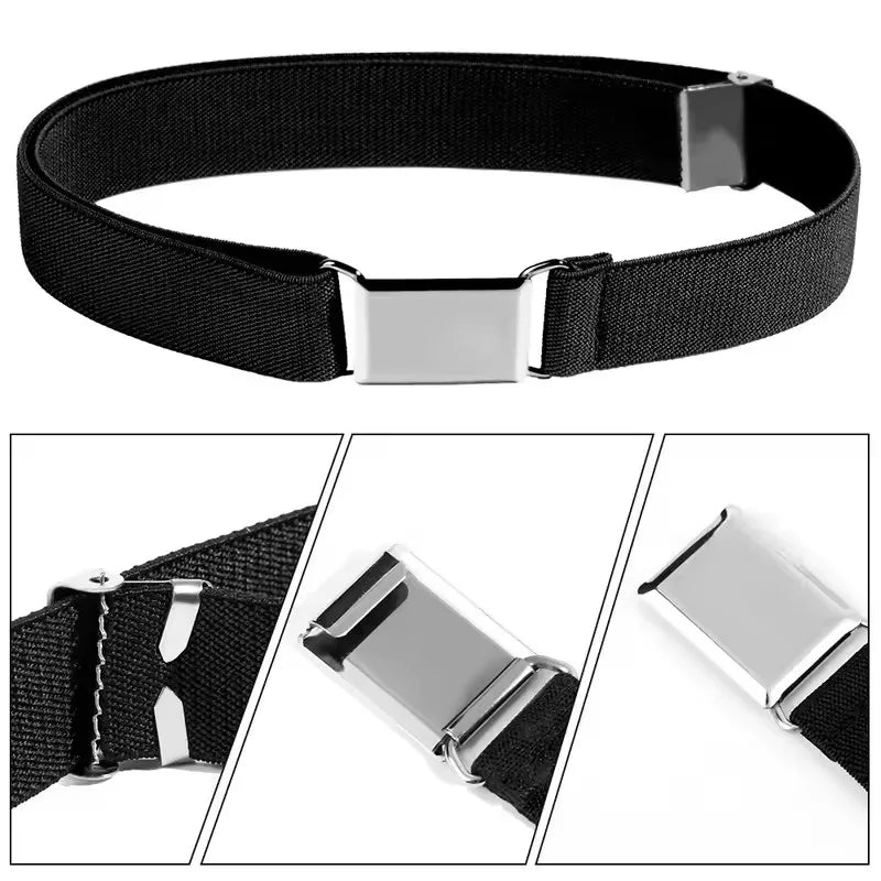 1pcs Kids Elastic Belts Boy Girl Adjustable Elastic Canvas Waistband Stretch Waist Belt With Buckle Student Belt Neutral Belts