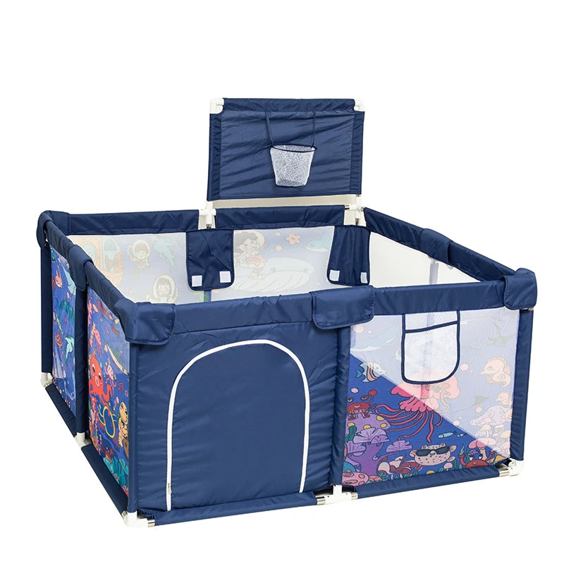 IMBABY 128*128cm Baby Playpens Home Baby Playground Square Foam Children's Park Security Fence Safety Barrier for Baby