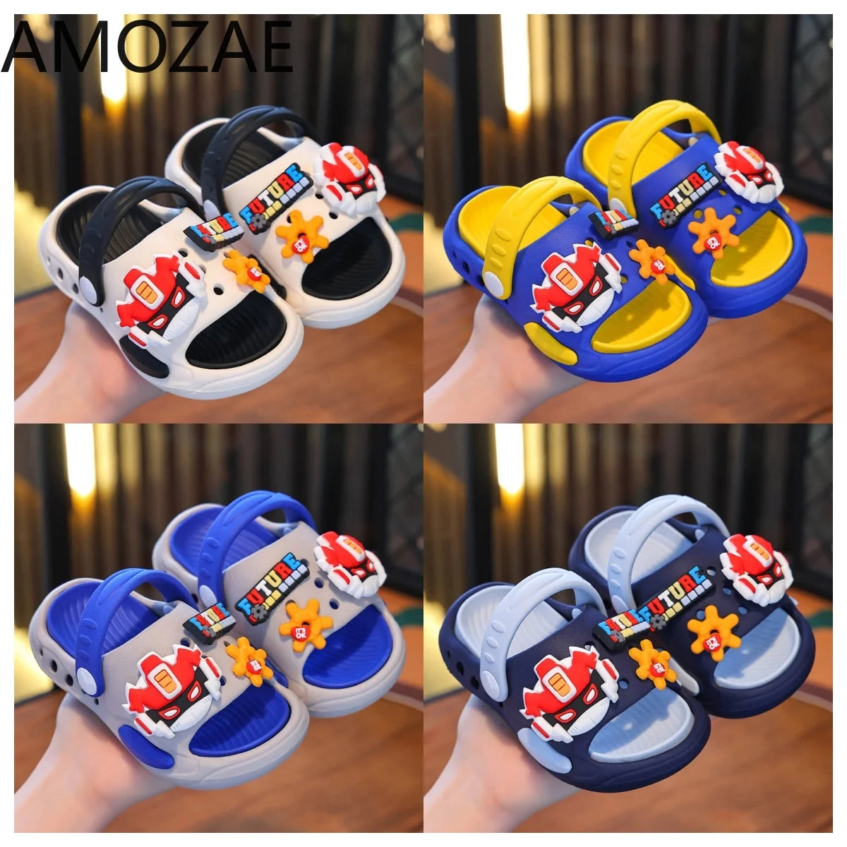 Children's Slippers Boys and Girls Cute Soft Soled Non-slip Indoor Home Slippers Baby Garden Shoes