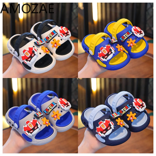 Children's Slippers Boys and Girls Cute Soft Soled Non-slip Indoor Home Slippers Baby Garden Shoes