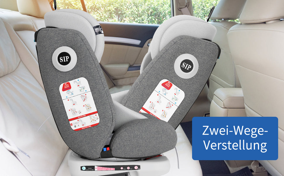 AP02 KL005 Child Baby Car Seat 360° Rotatable ECE ISOFIX, Rest Position 5-Point Harness 9-36KG Group 0+1/2/3 9-36 kg/0-12 Years