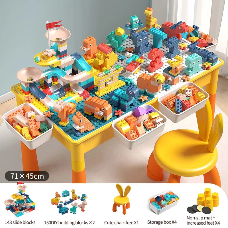 Compatible with Large Classic Blocks, Water Table Sand Table Blocks Building Preschool Sensory Learning Montessori Autism Toys