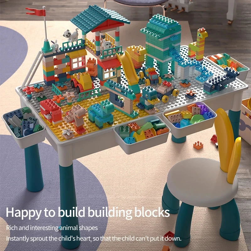 Compatible with Large Classic Blocks, Water Table Sand Table Blocks Building Preschool Sensory Learning Montessori Autism Toys