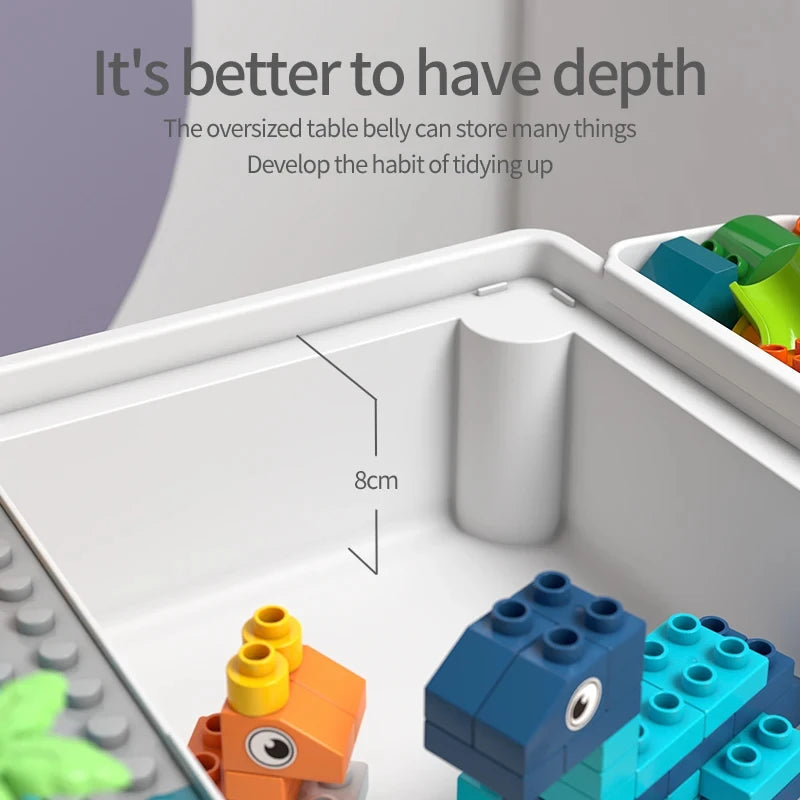 Compatible with Large Classic Blocks, Water Table Sand Table Blocks Building Preschool Sensory Learning Montessori Autism Toys