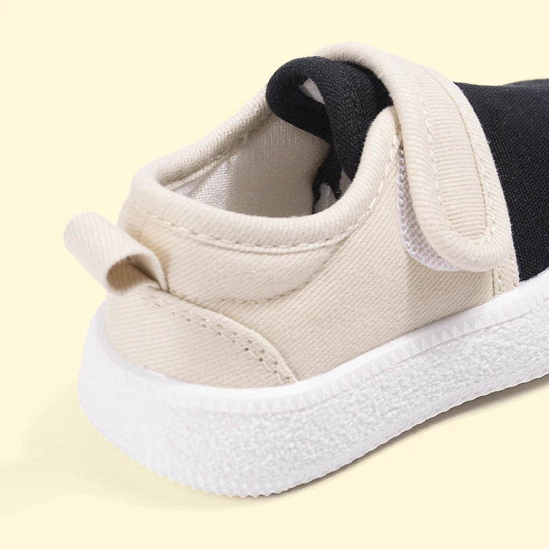 EDUBA 2025 Spring Kids Canvas Sneakers | Color Block Unisex Toddler Shoes, Soft Thick Sole, Eco-Friendly Breathable EW5S82