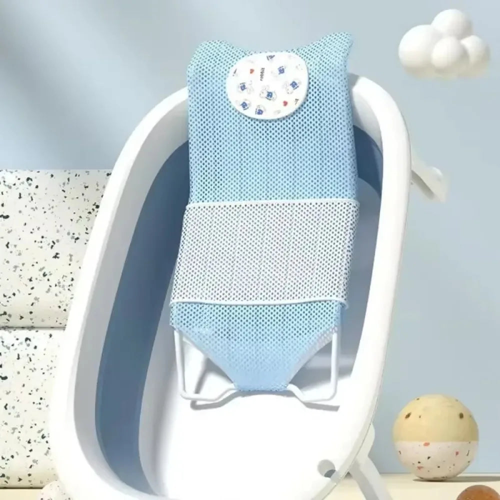 Arc Hook Design Artifact Bath Bed Cute Newborn Bath Tub 56x25cm Baby Bath Rack Cartoon Baby Bathing Bracket Baby Accessories
