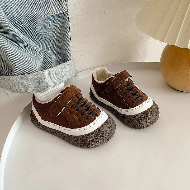 Baby Boys Girls Casual Shoes Autumn Winter Children Sneakers Anti-slip Soft Sole Infant Toddler Shoes Colourblock Kids Shoes