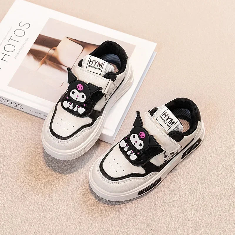 Children's Cute Melody Casual Board Shoes Girl's Cartoon Sneakers Spring and Autumn New Kawaii Kuromi Anti Slip Soft Sole Shoes