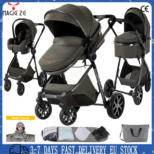 toddler stroller 3 in 1 strollers compact stroller baby stroller and car seat infant stroller mother kids travel system stroller