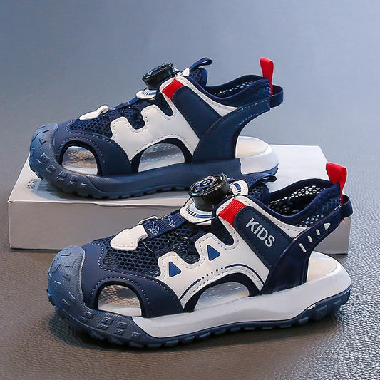 Fashion Boy Sandals Summer Children Sneaker Casual Sports Shoes Size 26-37 Anti-slip Rubber Sole Outdoor Boy Sandals Shoes