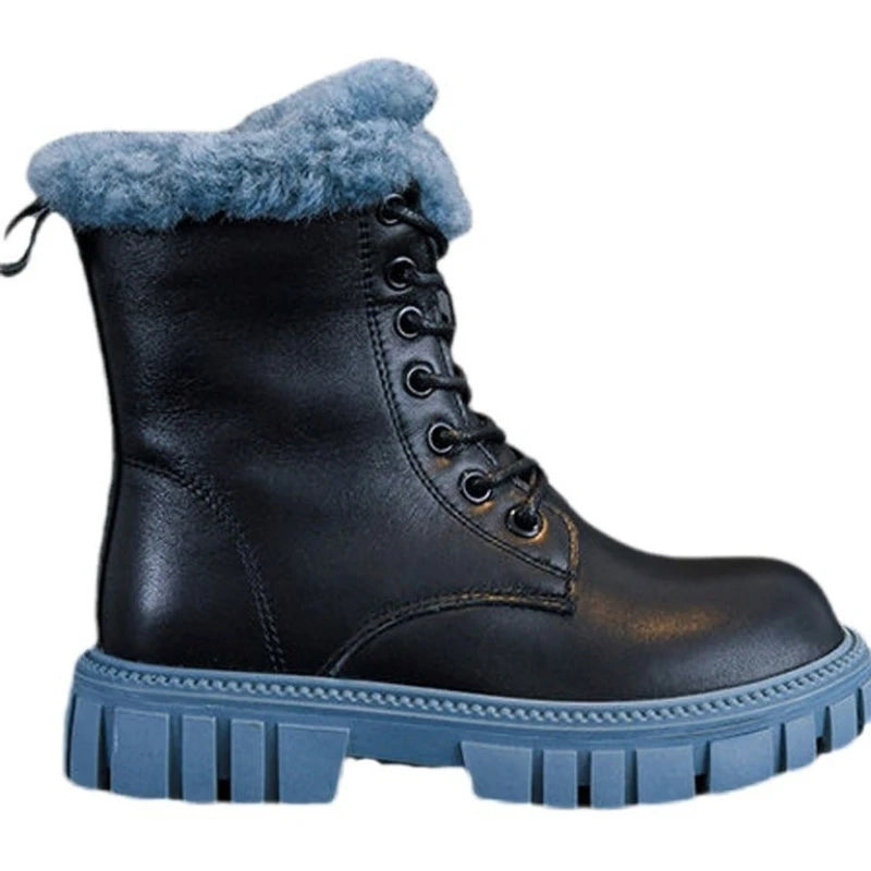 Winter Kids' Snow Boots – Thick Warm Faux Fur Boots for Boys and Girls, Soft-Soled, Anti-Slip Fashion Footwear for Babies and Children