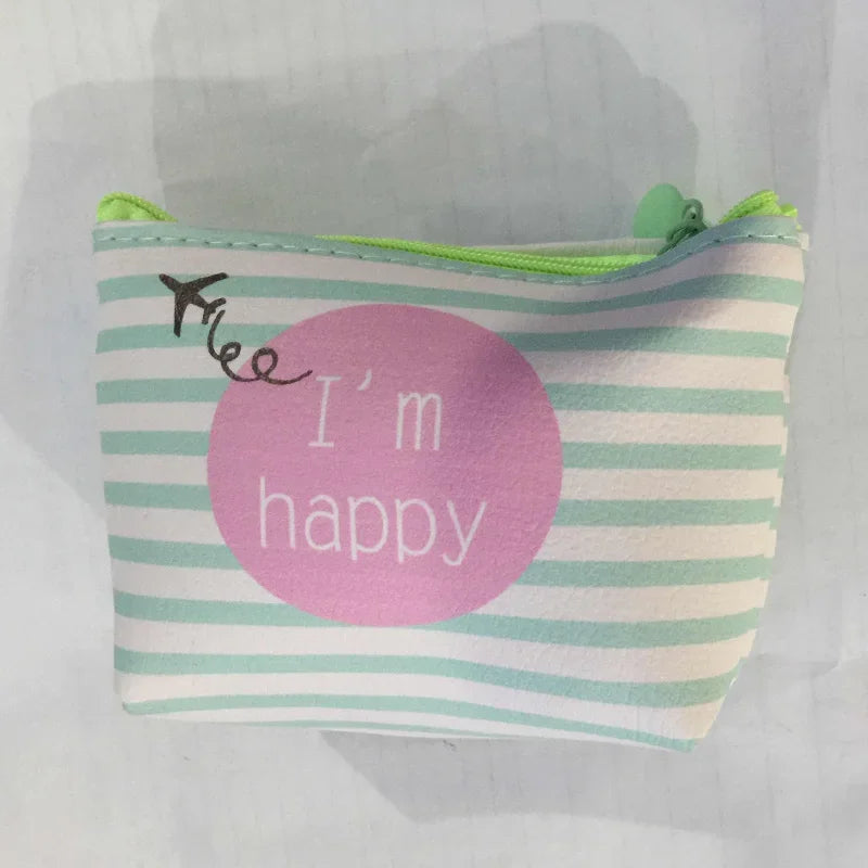 Women Canvas Coin Purse Card Key Mini Purses Pouch Girl Kids Children Cute Small Zipper Coin Purse Card Holder Wallet Bag Case