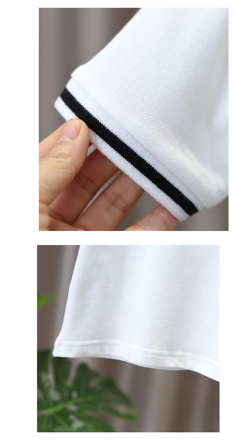 Children's & boys summer short sleeved cotton Polo Shirts T-shirt for preschool boys school outdoor top for children's clothing