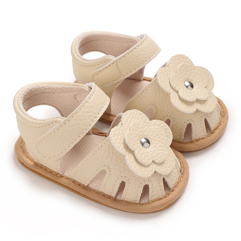 Spring and Autumn Baby Shoes Fashionable Classic Girl Baby Sweet PU Princess Shoes Rubber Sole Anti slip Walking Shoes
