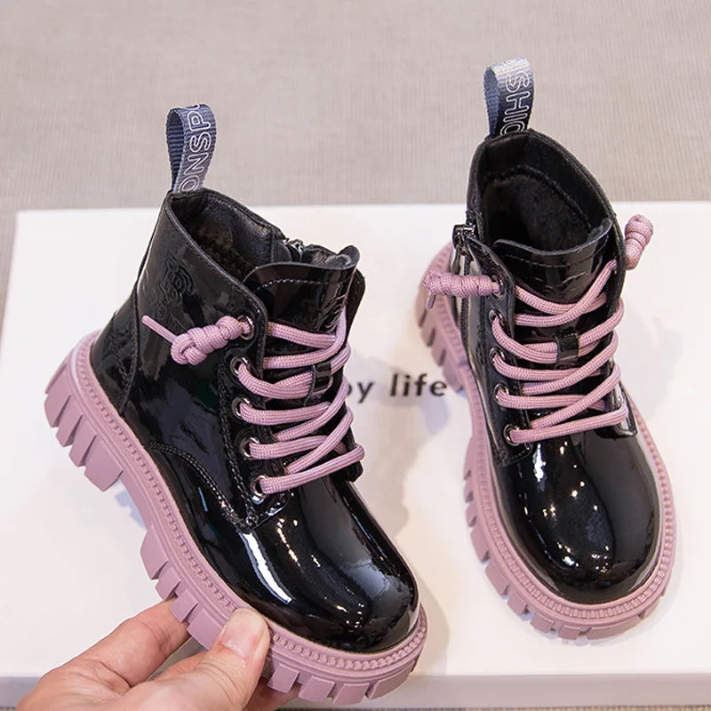Winter Kids' Snow Boots – Thick Warm Faux Fur Boots for Boys and Girls, Soft-Soled, Anti-Slip Fashion Footwear for Babies and Children