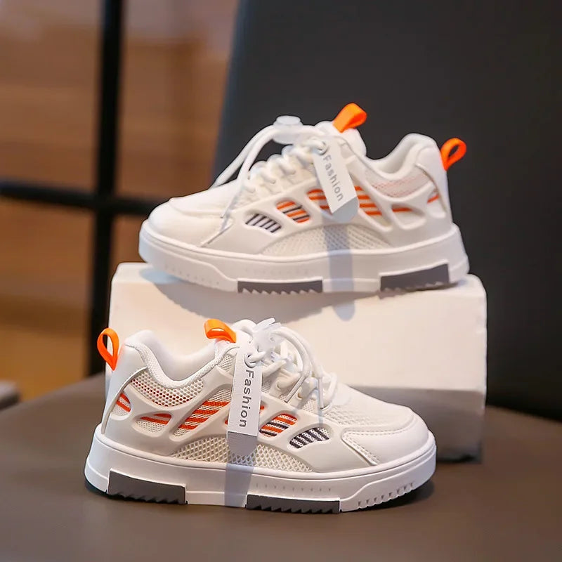 Kids' Breathable Sport Sneakers – Non-Slip Casual Outdoor Shoes for Boys and Girls, Ideal for Autumn and School Wear