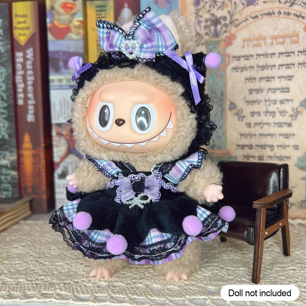 Doll Clothes Outfit Accessories For 17cm Labubu V2 V1 Doll's Clothing  Different styles Cosplay dress Kid Toy Gift