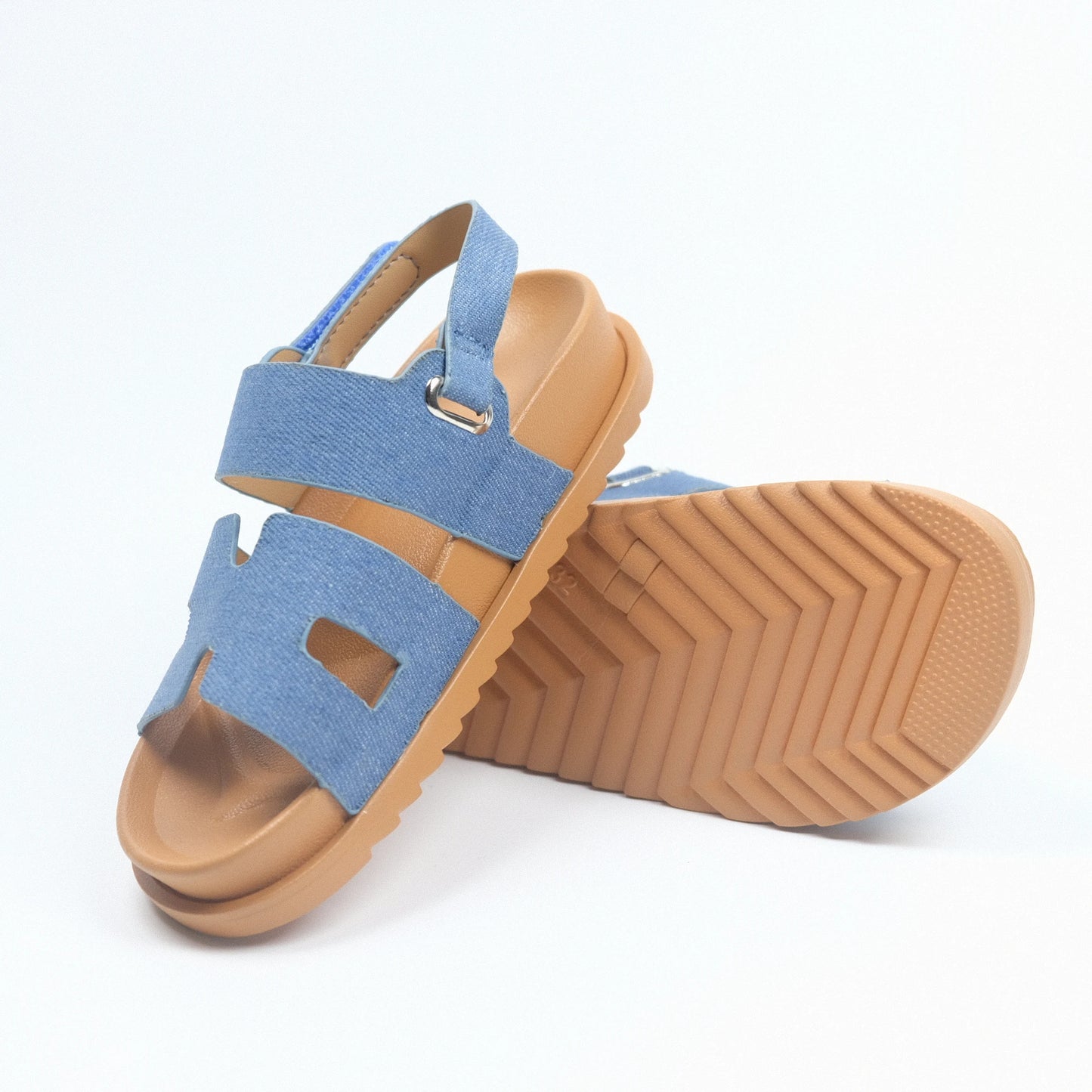 Kids Sandals For Girls Summer Casual Sandals Children Beach Shoes Open Toes Flat Non-slip Velcro Straps