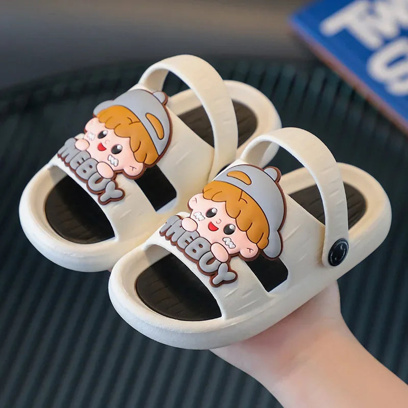 Cute Cartoon Children's Slippers with Non-Slip Soles for Boys and Girls