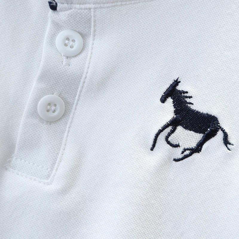 Children's & boys summer short sleeved cotton Polo Shirts T-shirt for preschool boys school outdoor top for children's clothing