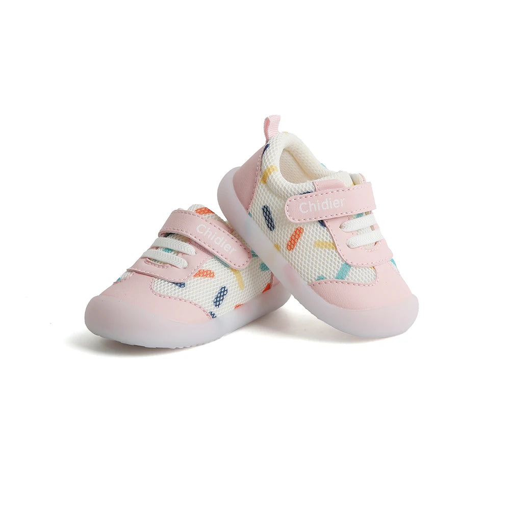 Baby Boys Girls Breathable Mesh Toddler Shoes 1-2 Years old Non-slip Soft-soled Sneakers