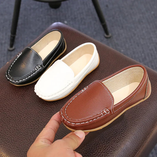 туфли Fashion Kid Casual Shoe New Soft Sole Single Shoe Comfortable Sports Shoe Flat Shoe Kid Shoe British Leather Shoe Boy Shoe