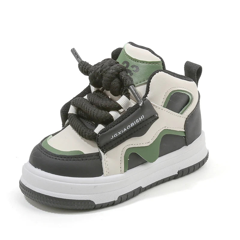 Children's High-Top Sneakers – Spring/Autumn Casual Trendy Sports Shoes for Boys and Girls, Fashion Dopamine-Inspired Design