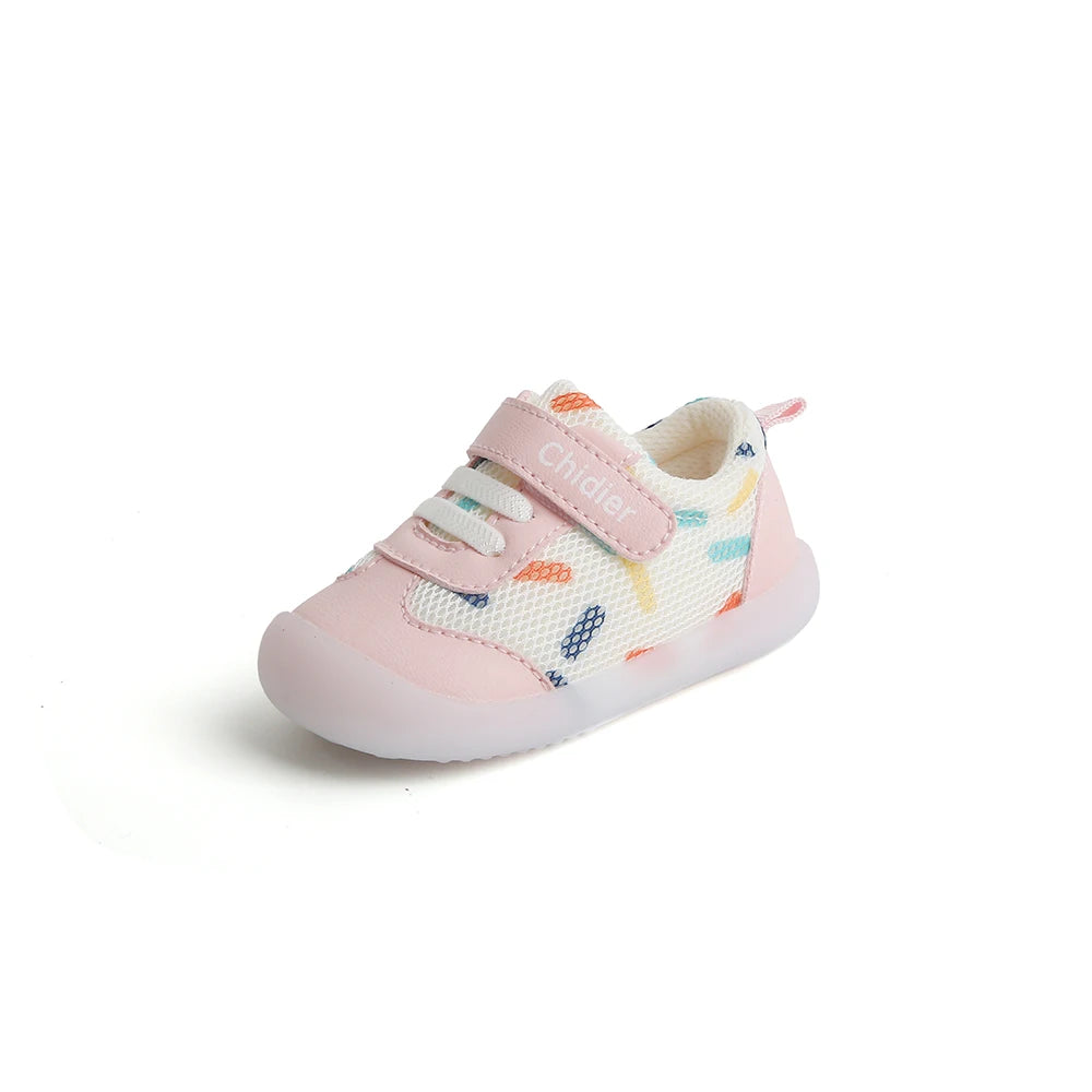 Baby Boys Girls Breathable Mesh Toddler Shoes 1-2 Years old Non-slip Soft-soled Sneakers