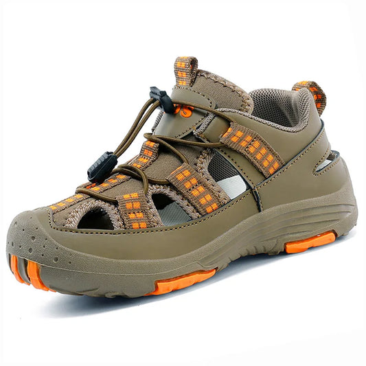 Boys Outdoor Sandals Brand Children Breathable Summer School Sports Shoes New Children's Soft Non-slip Beach Sandals Size 30-39