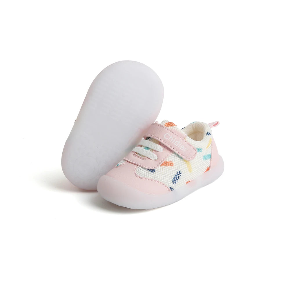 Baby Boys Girls Breathable Mesh Toddler Shoes 1-2 Years old Non-slip Soft-soled Sneakers