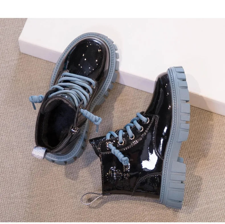Winter Kids' Snow Boots – Thick Warm Faux Fur Boots for Boys and Girls, Soft-Soled, Anti-Slip Fashion Footwear for Babies and Children