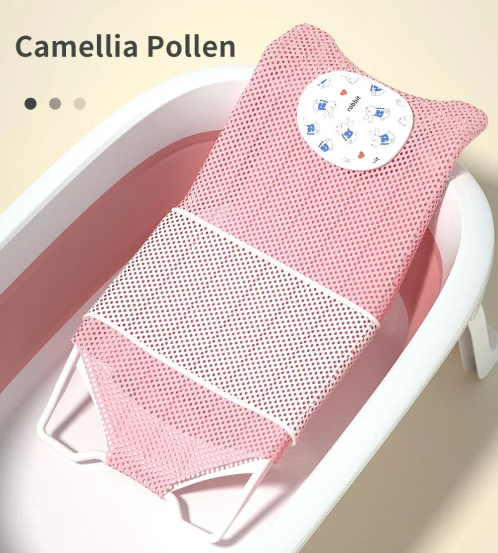 Arc Hook Design Artifact Bath Bed Cute Newborn Bath Tub 56x25cm Baby Bath Rack Cartoon Baby Bathing Bracket Baby Accessories