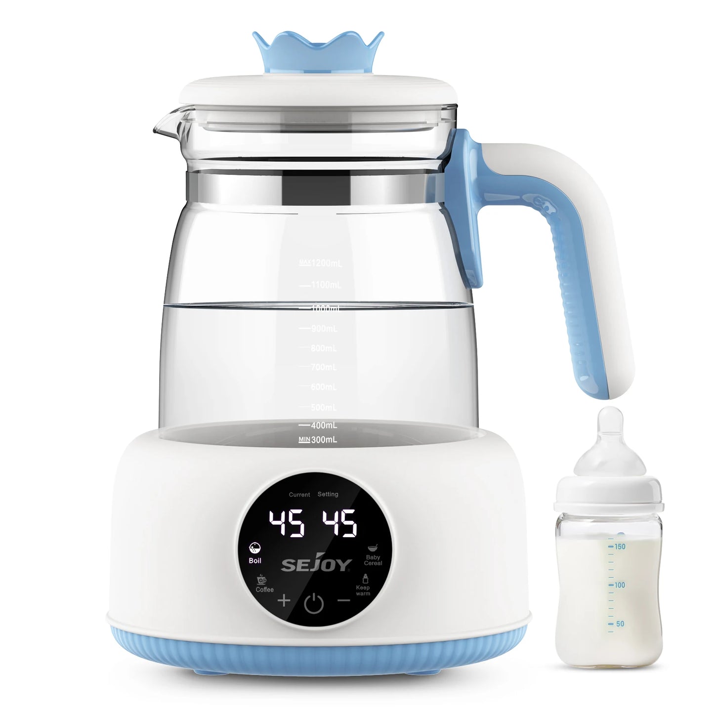 Sejoy Electric Milk Bottle Warmer  Infant Thermostatic Milk Modulator Baby Formula Kettle Automatic Warmer Feeding Bottle