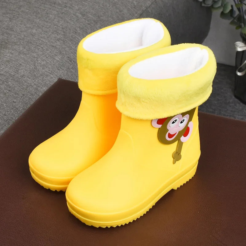 Kid Shoe Anti Slip Rain Boot for Children Four Seasons Cartoon Boy Rain Shoe Cute Girl Rubber Boots for Kid Baby Waterproof Shoe
