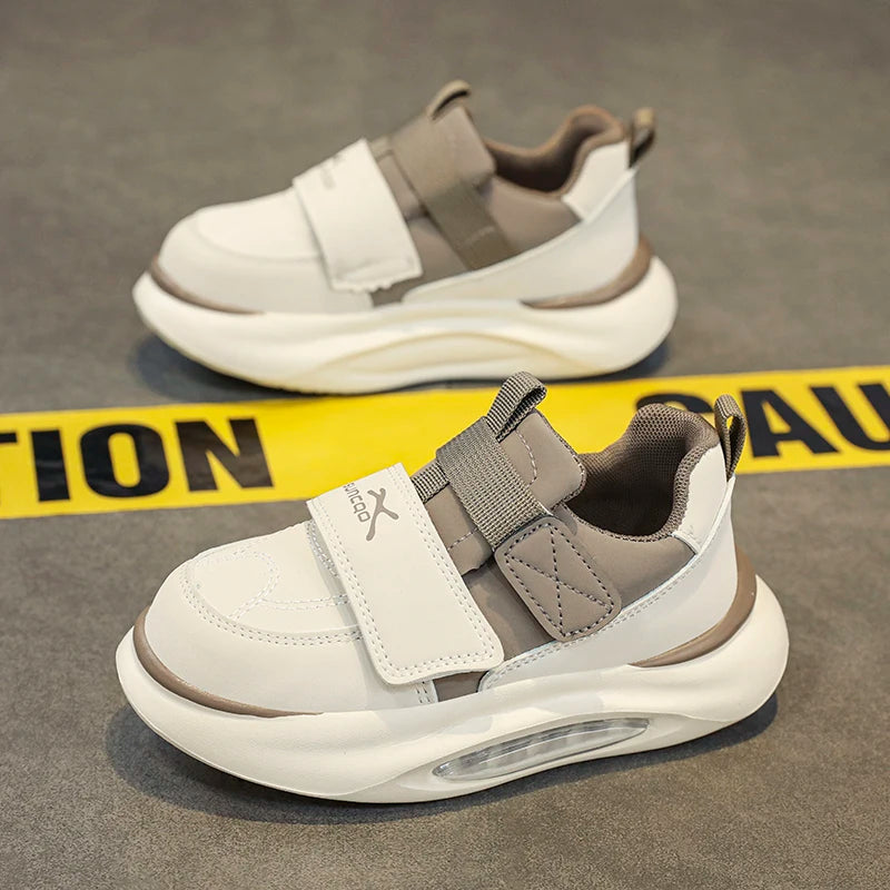 Kids Sneakers For Boys Girls Casual Shoes Leather Waterproof Non-slip Running Shoes Sport Shoes Toddler Children Sneakers 26-37