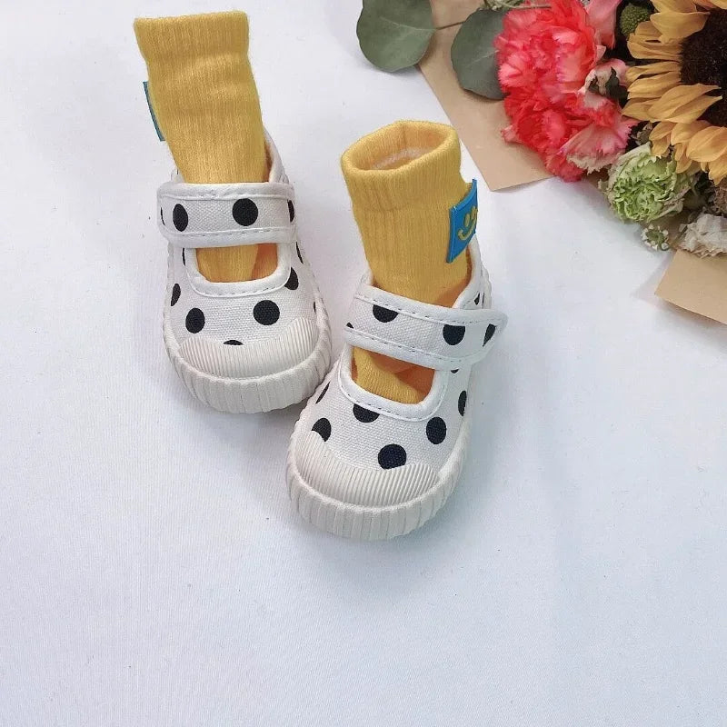 Girls' Canvas Shoes 2025 Spring New Children's Board Shoes Single Shoe Girls' Shoes Small and Medium Boys' Casual Shoes кросовки