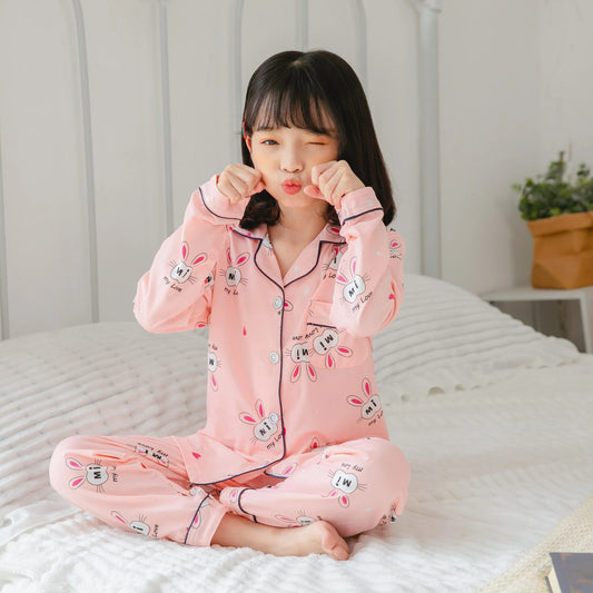 Summer Kids' Pajama Set – Soft Cotton Dinosaur Print Sleepwear for Boys and Girls, Comfortable Homewear for Toddlers and Children