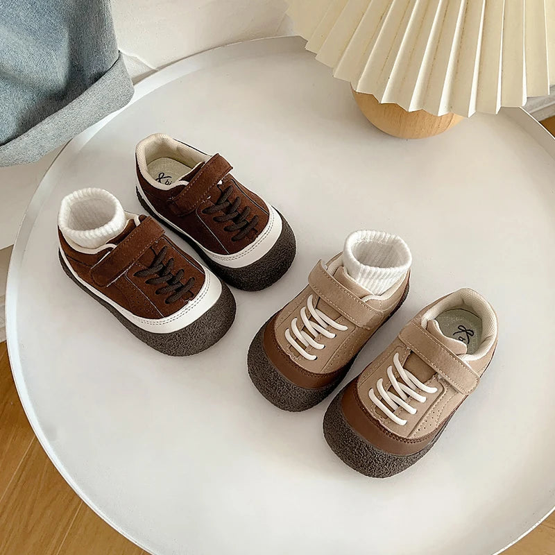 Baby Boys Girls Casual Shoes Autumn Winter Children Sneakers Anti-slip Soft Sole Infant Toddler Shoes Colourblock Kids Shoes