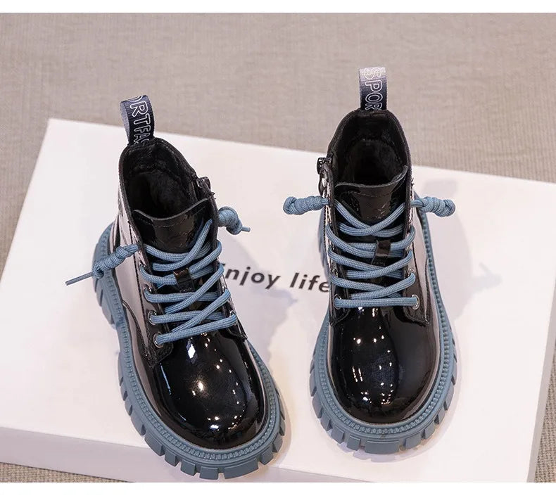 Winter Kids' Snow Boots – Thick Warm Faux Fur Boots for Boys and Girls, Soft-Soled, Anti-Slip Fashion Footwear for Babies and Children